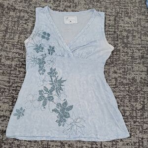 Floral Embroidered Women's Top